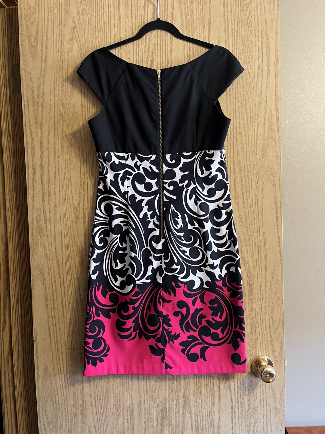 LADIES LONDON TIMES BLACK FLORAL DRESS (Size 10) - photo 2