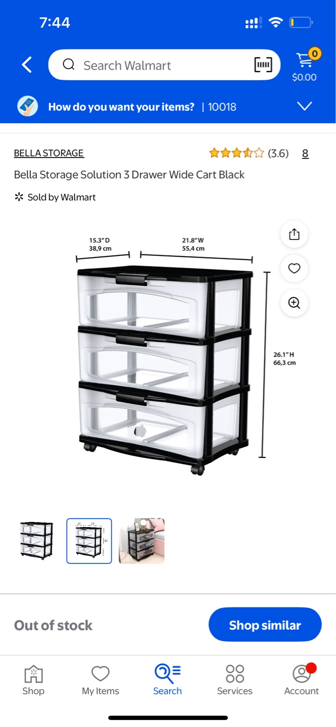 Bella Storage 3-Drawer Chest - photo 2