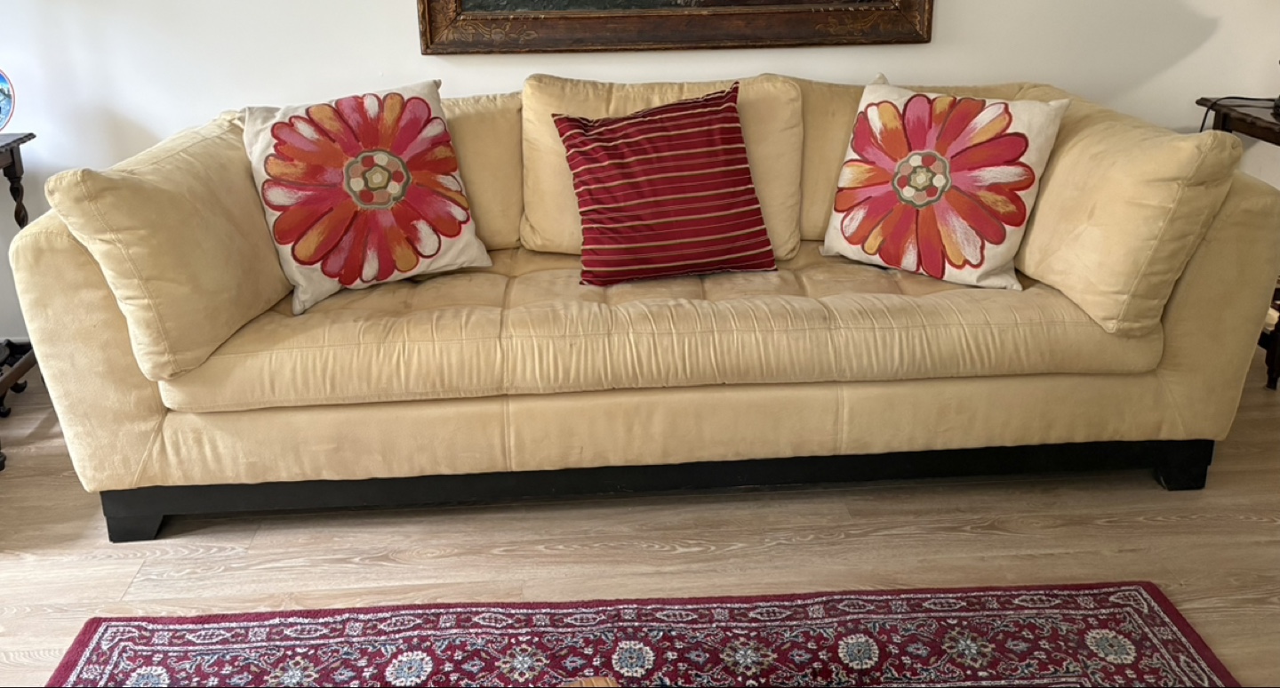 Beige Sectional Sofa with Chaise Lounge