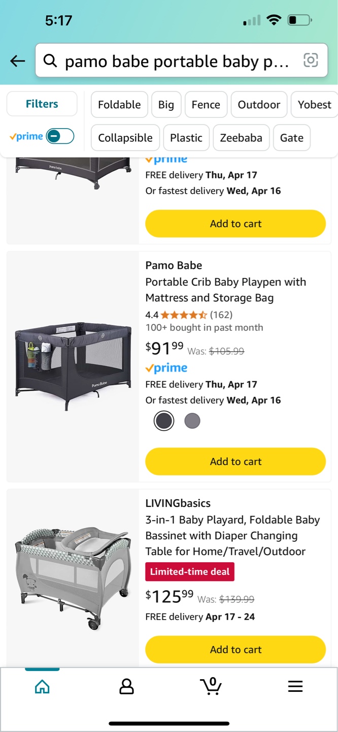 Pamo Babe Portable Playpen ( black)