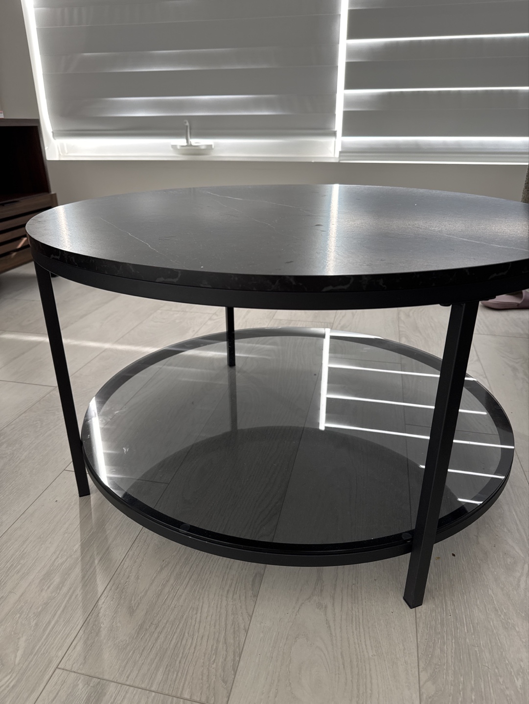VASAGLE CT071B58 Round Coffee Table- Brand new in box