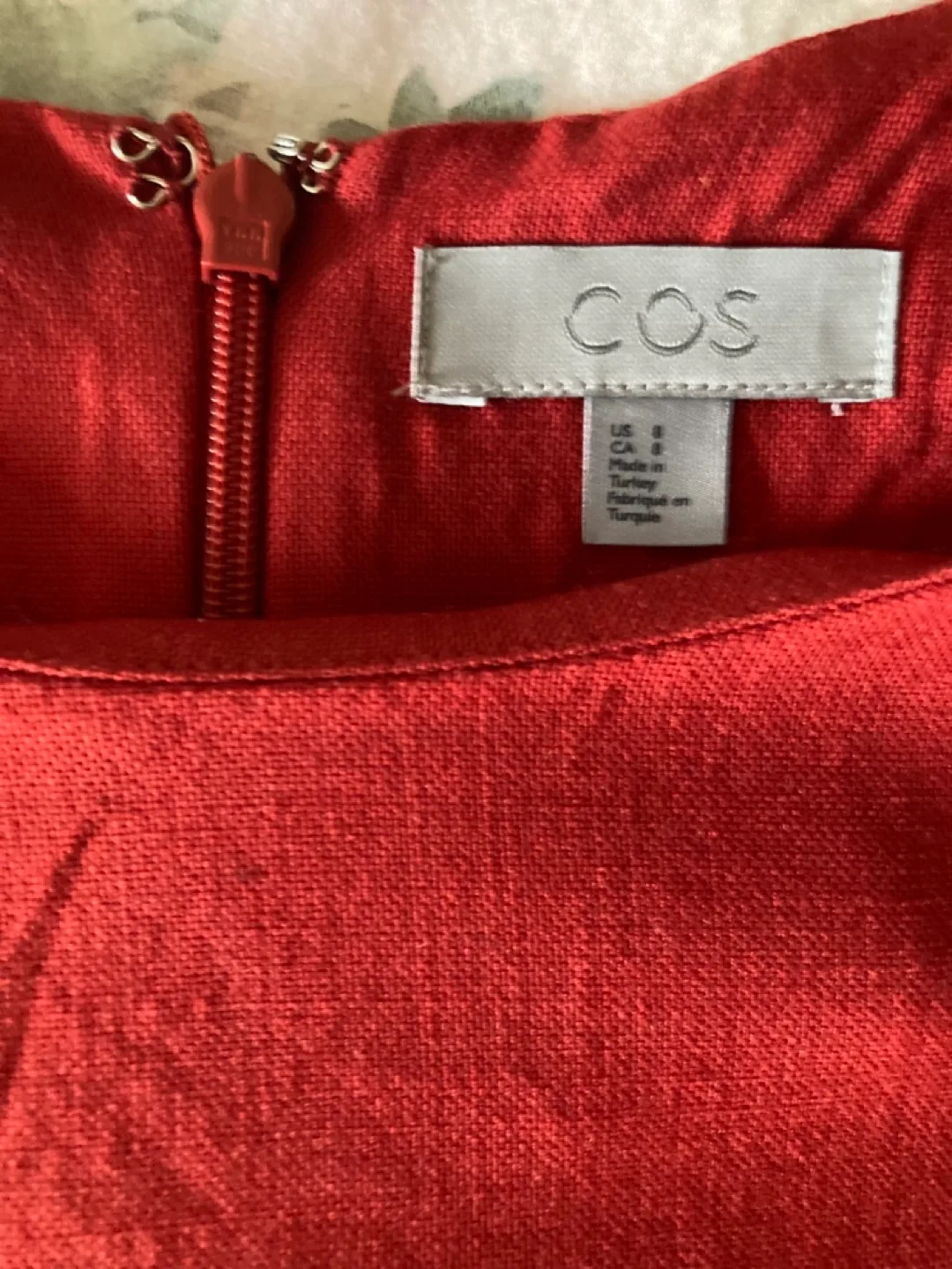 ❤️COS Red A-line Dress Size 8 image indicator(2)