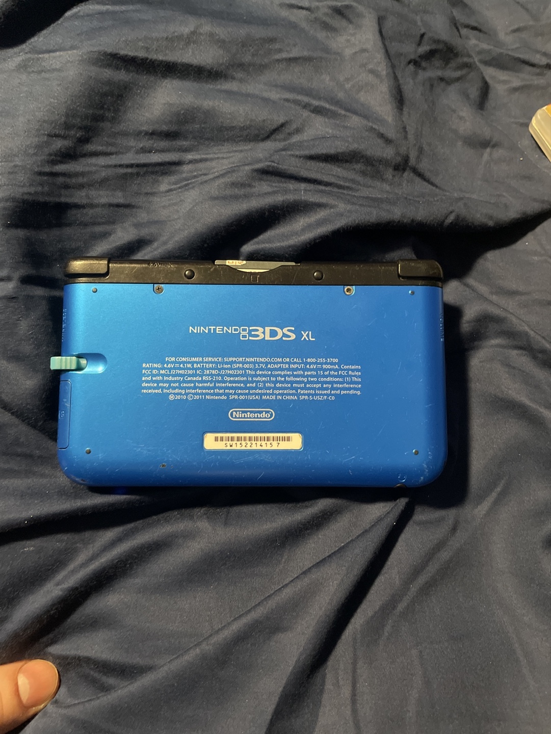 Nintendo 3DS XL Blue Console - photo 3