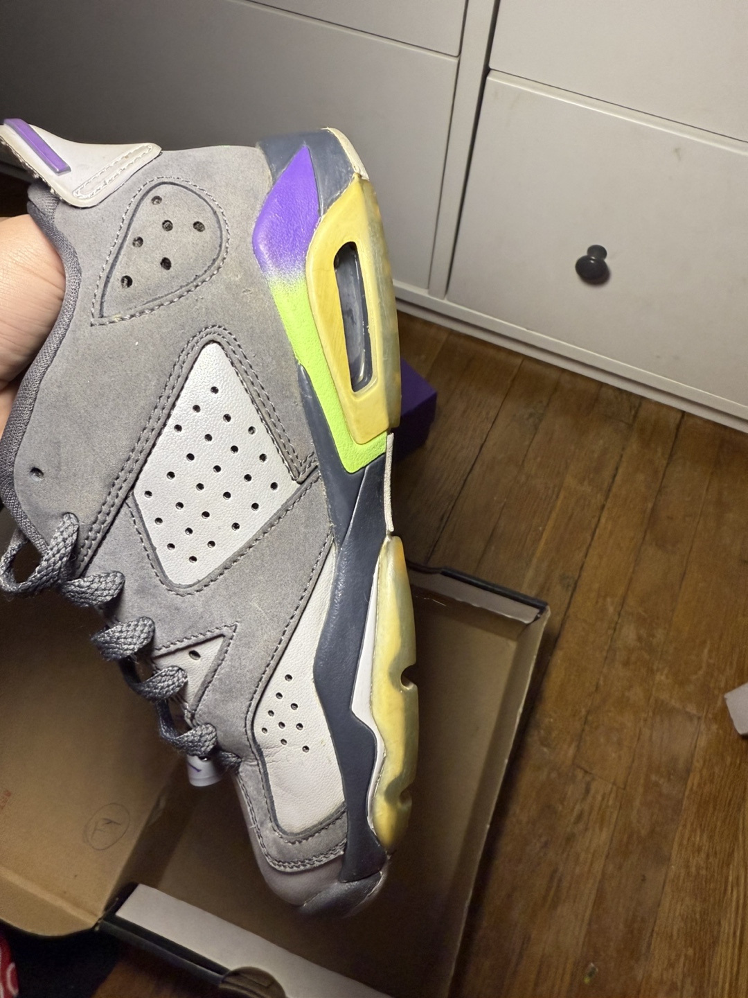 Air Jordan 6 ‘Low Dark Grey' Sneakers - photo 3