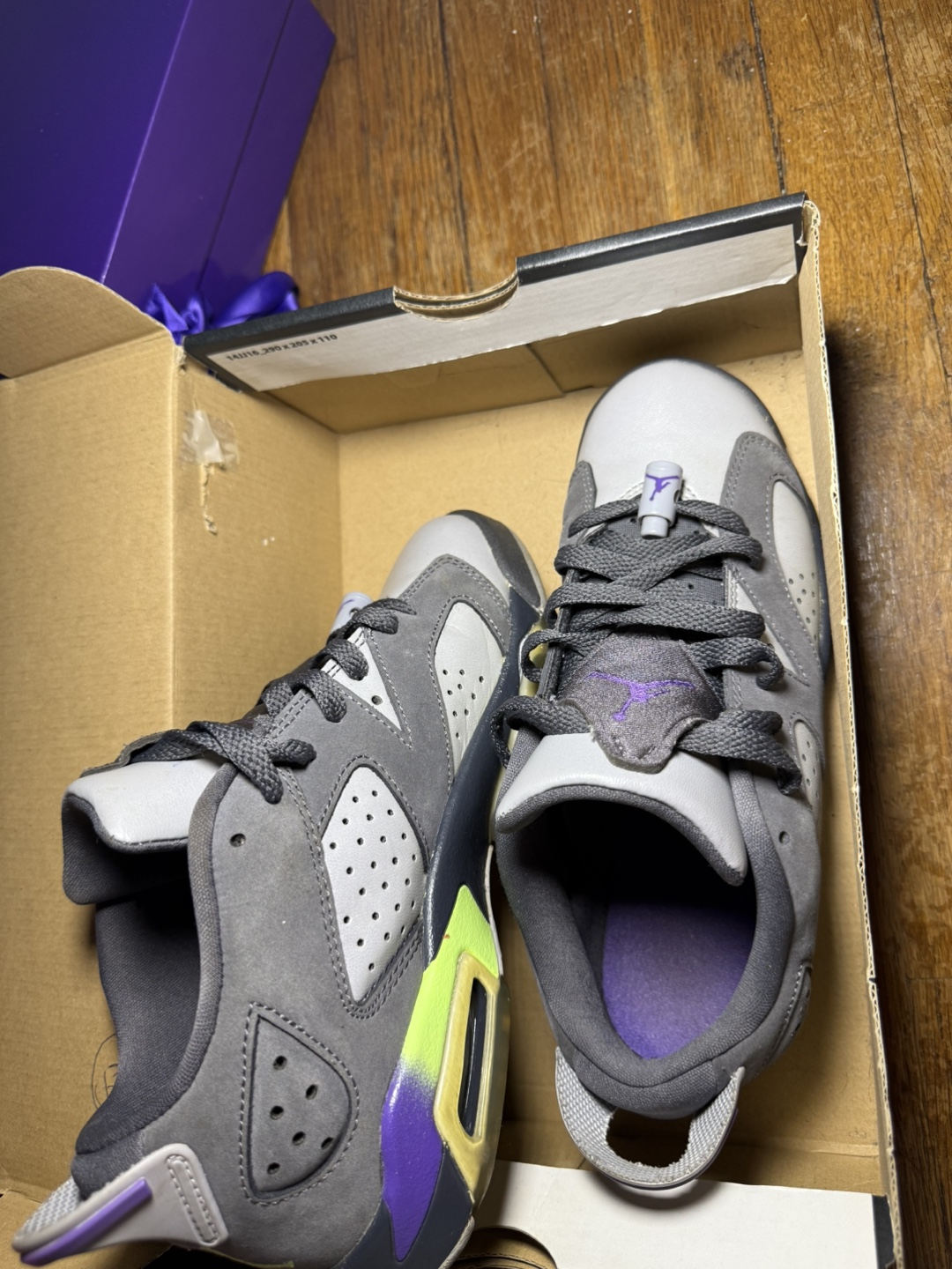 Air Jordan 6 ‘Low Dark Grey' Sneakers - photo 4