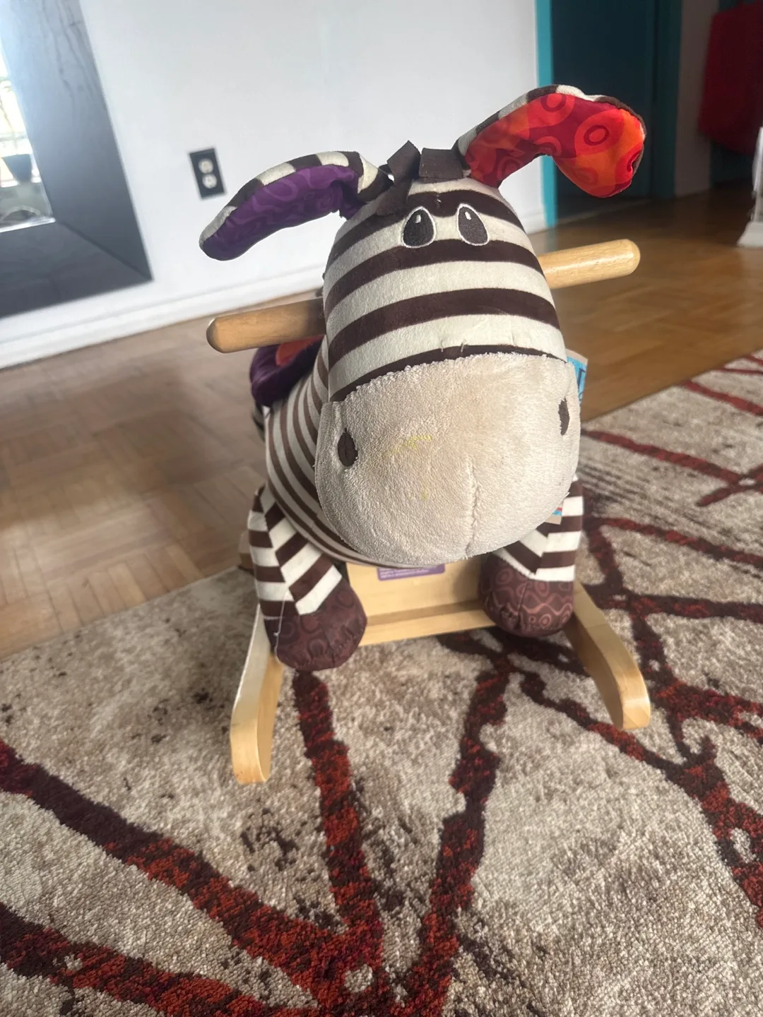 Adorable Zebra Rocking Horse thumbnail