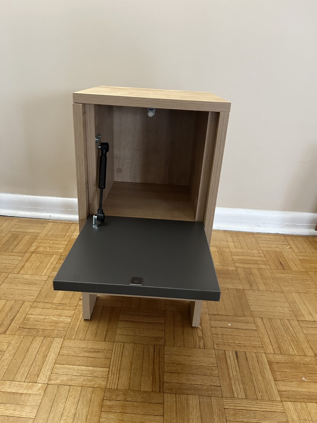 Modern Nightstand with Drop-Down Door - photo 2