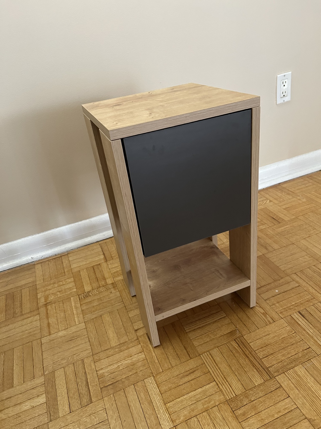 Modern Nightstand with Drop-Down Door