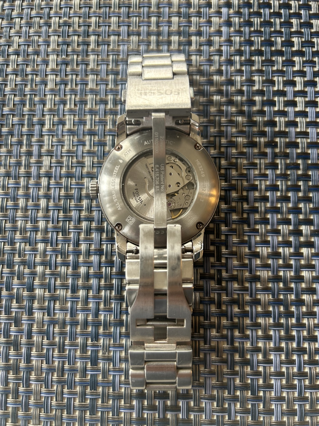 Fossil Men's Automatic Watch - Green Dial, Stainless Steel Band - photo 2