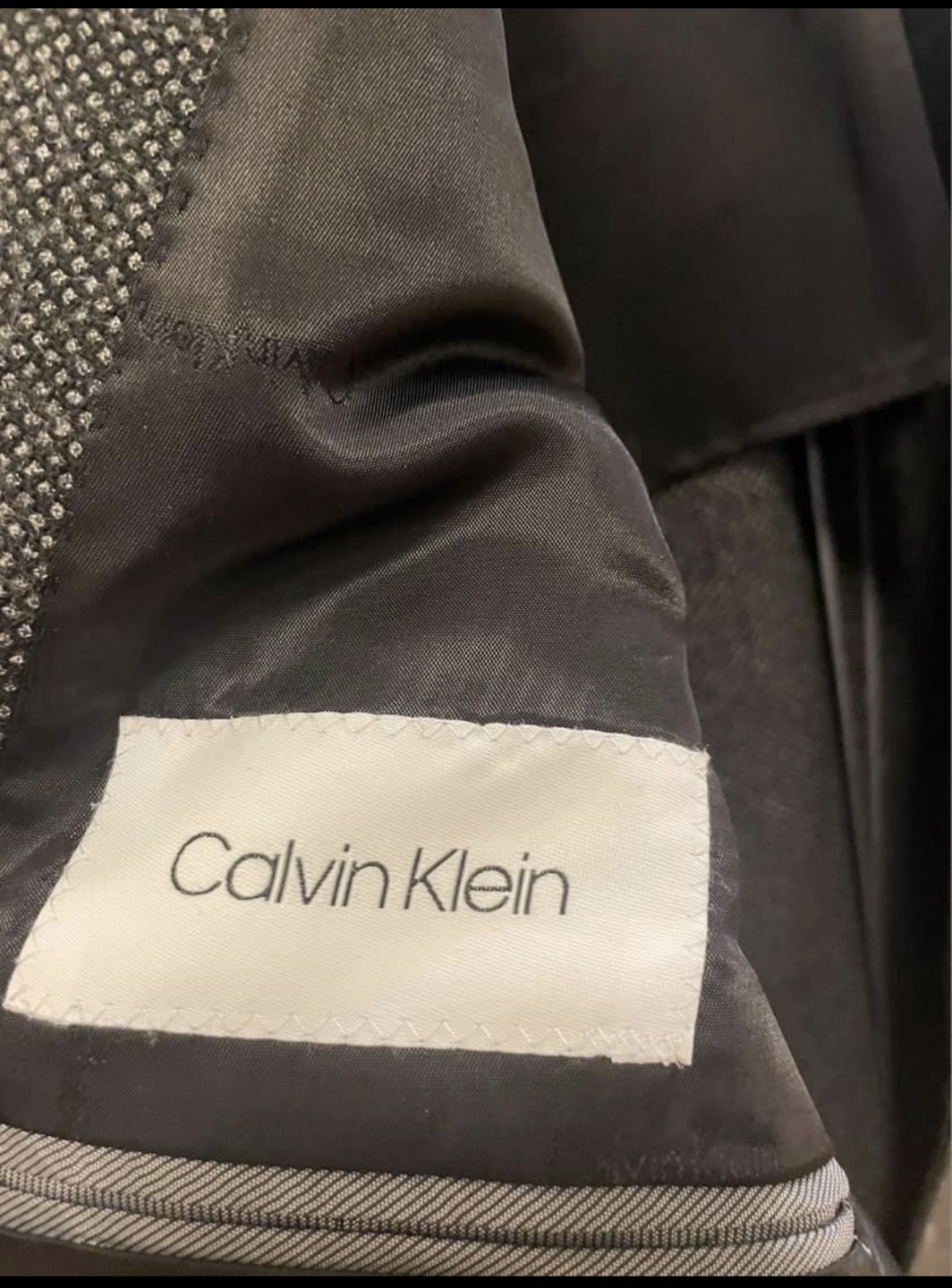 Calvin Klein Men's Gray Blazer Jacket Size 40R