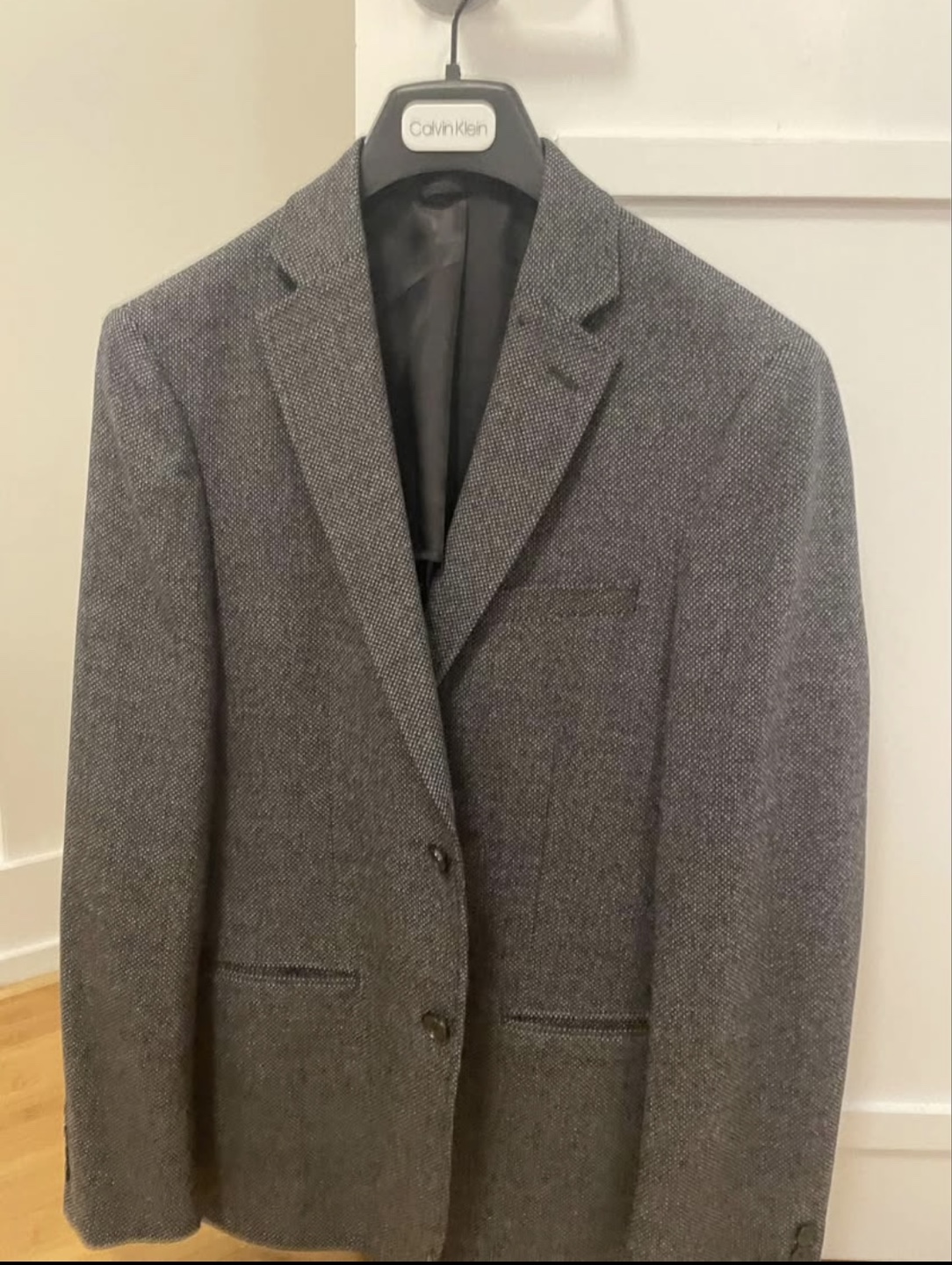 Calvin Klein Men's Gray Blazer Jacket Size 40R - photo 2