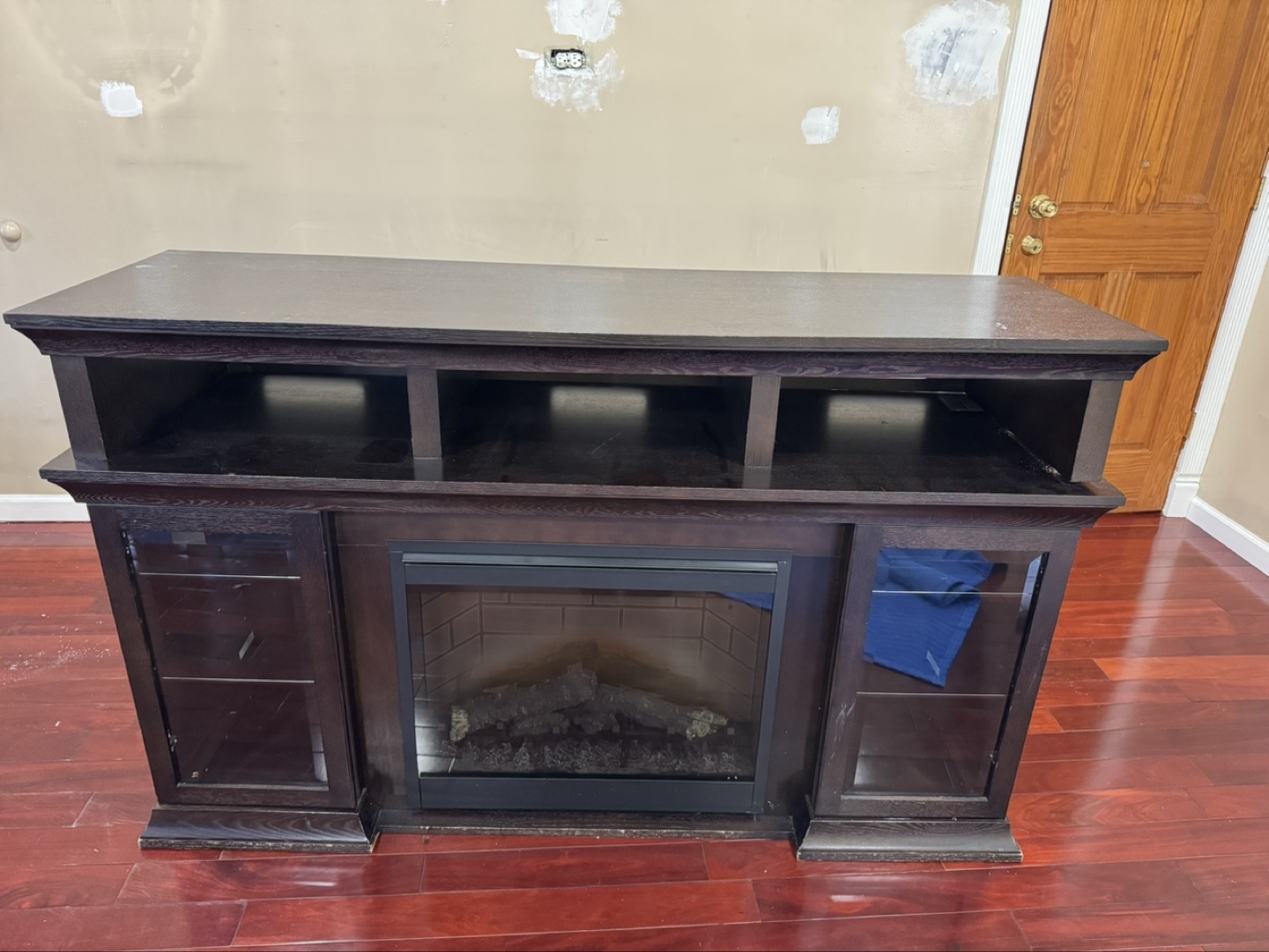 Entertainment Center with Electric Fireplace - photo 2
