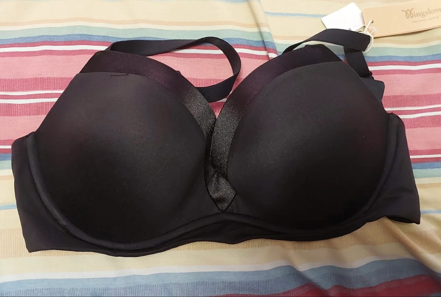 Wingslove Black Bra and Tube Top Set thumbnail