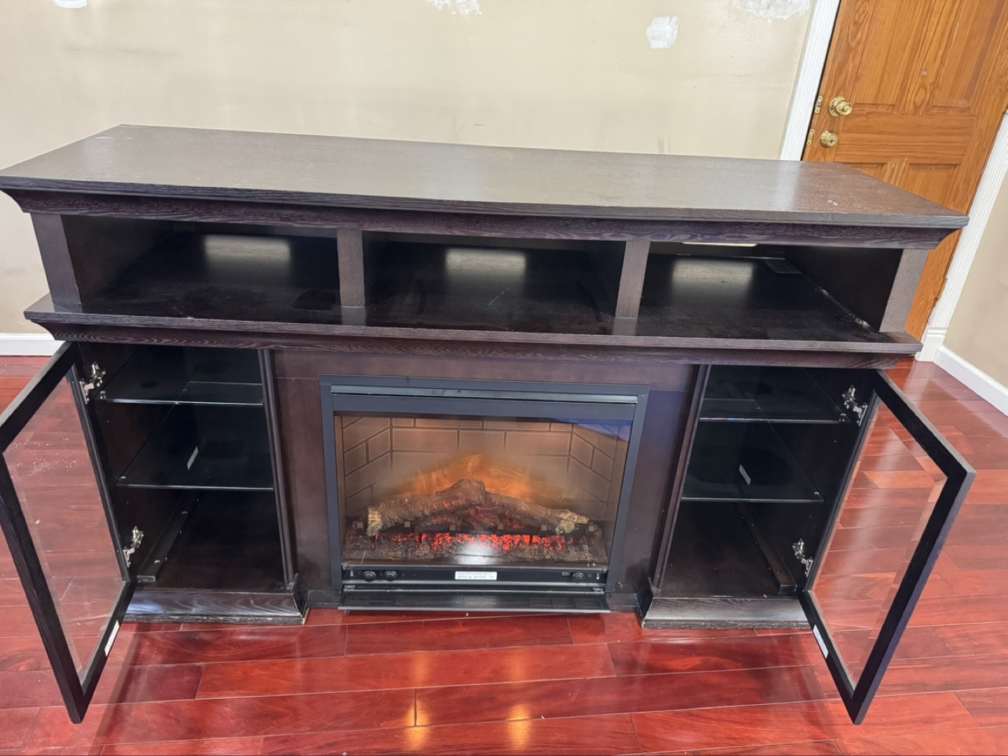 Entertainment Center with Electric Fireplace - photo 3