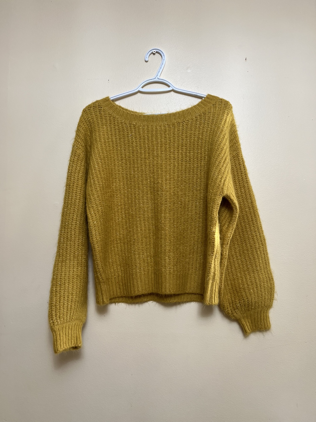 Forever 21 Mustard Yellow Knit Sweater Size Small - photo 3