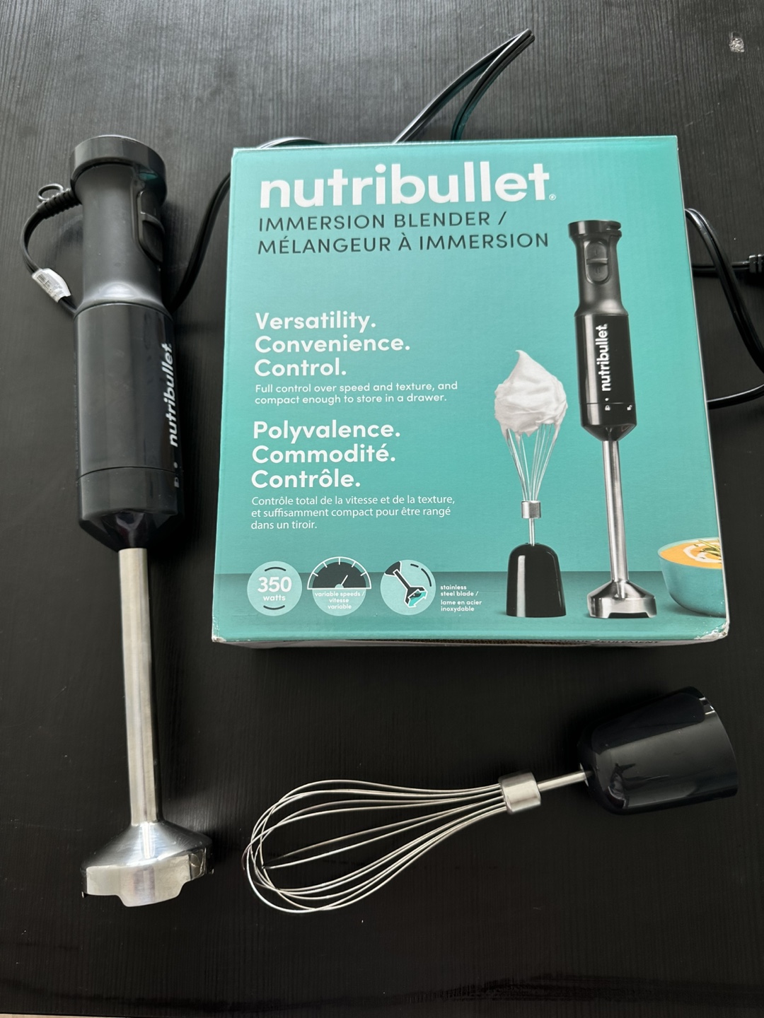 Nutribullet Immersion Blender with Whisk