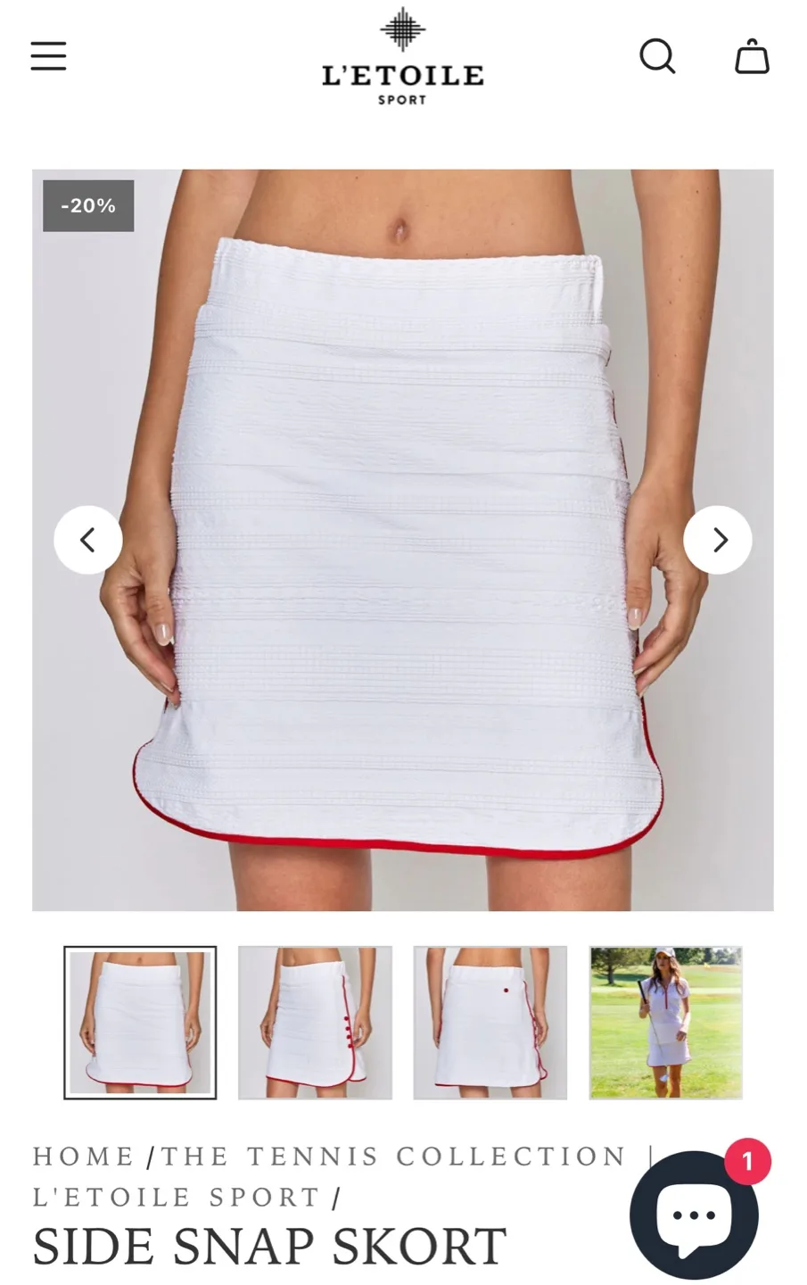 L’Etoile Sport Tennis skirt image indicator(8)