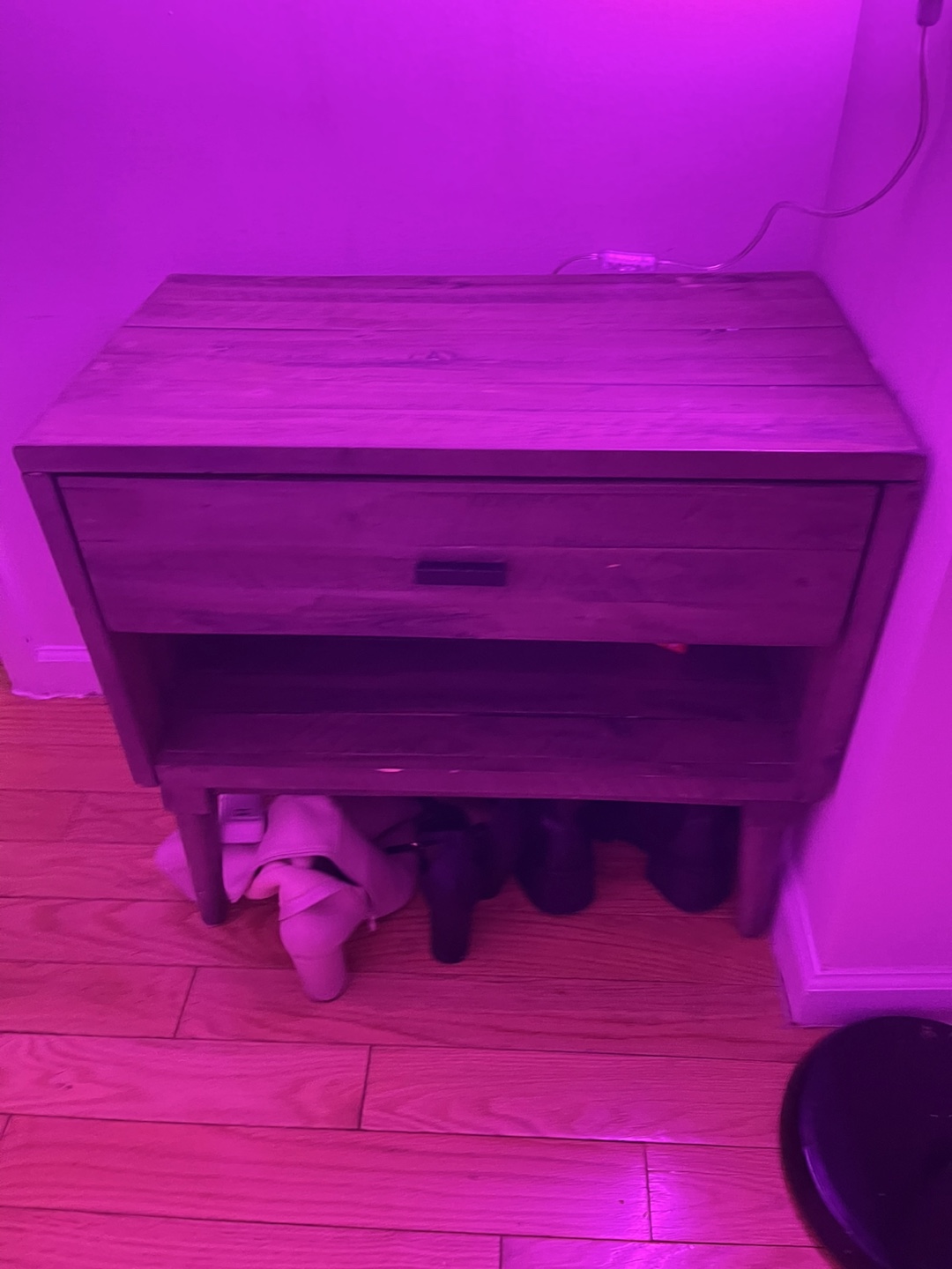 Bedside table with drawer - photo 2