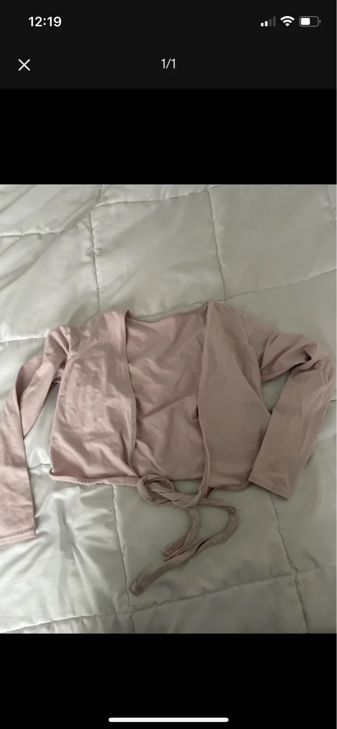 Capezio Ballet Pink Wrap Cardigan thumbnail