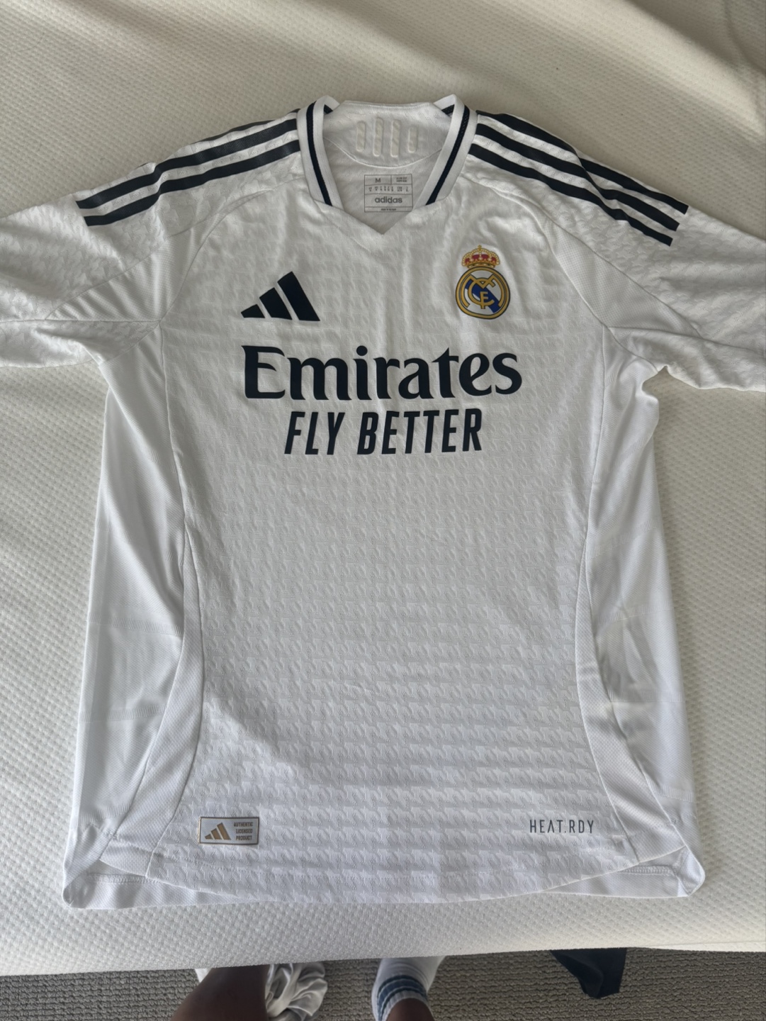 Real Madrid Adidas Authentic Jersey, 2024 season