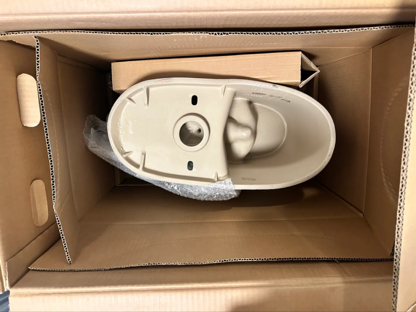 Glacier Bay Hollis Single Flush  Toilet  bowl only- White. image indicator(2)