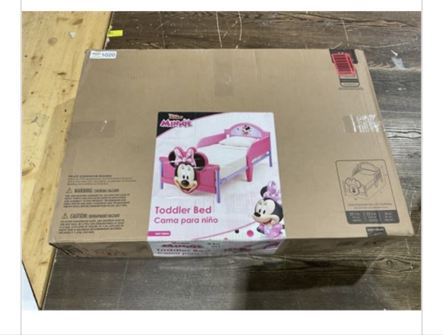 New unused in box Minnie Mouse toddler bed - photo 3