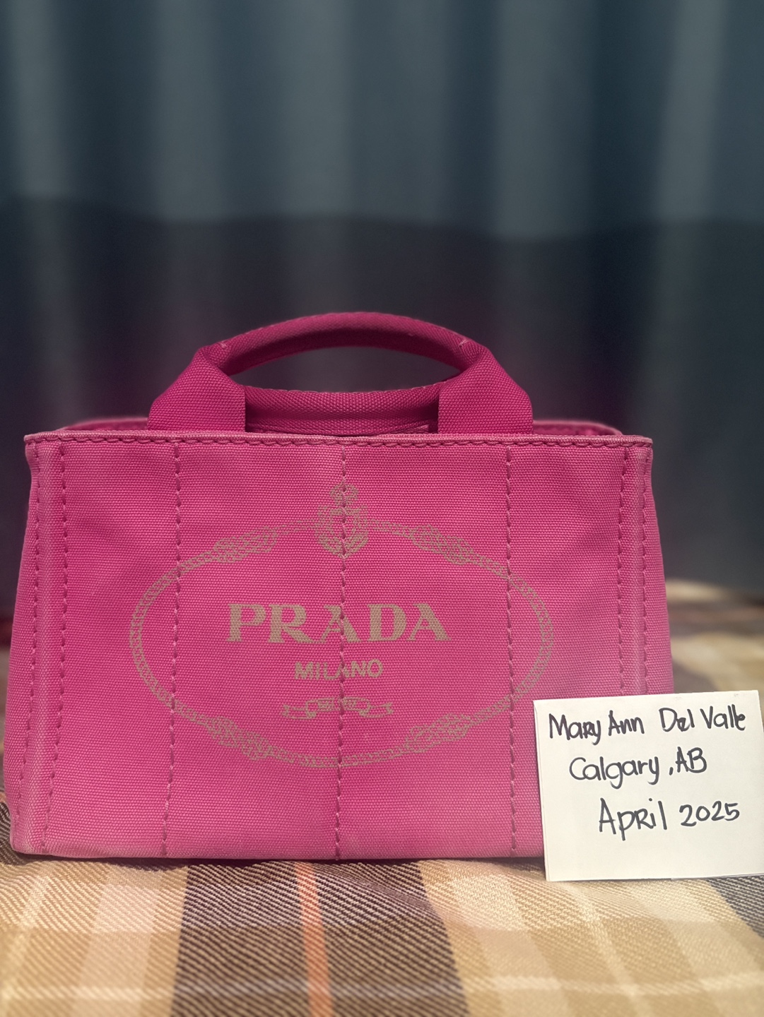 Prada Pink Mini Canapa