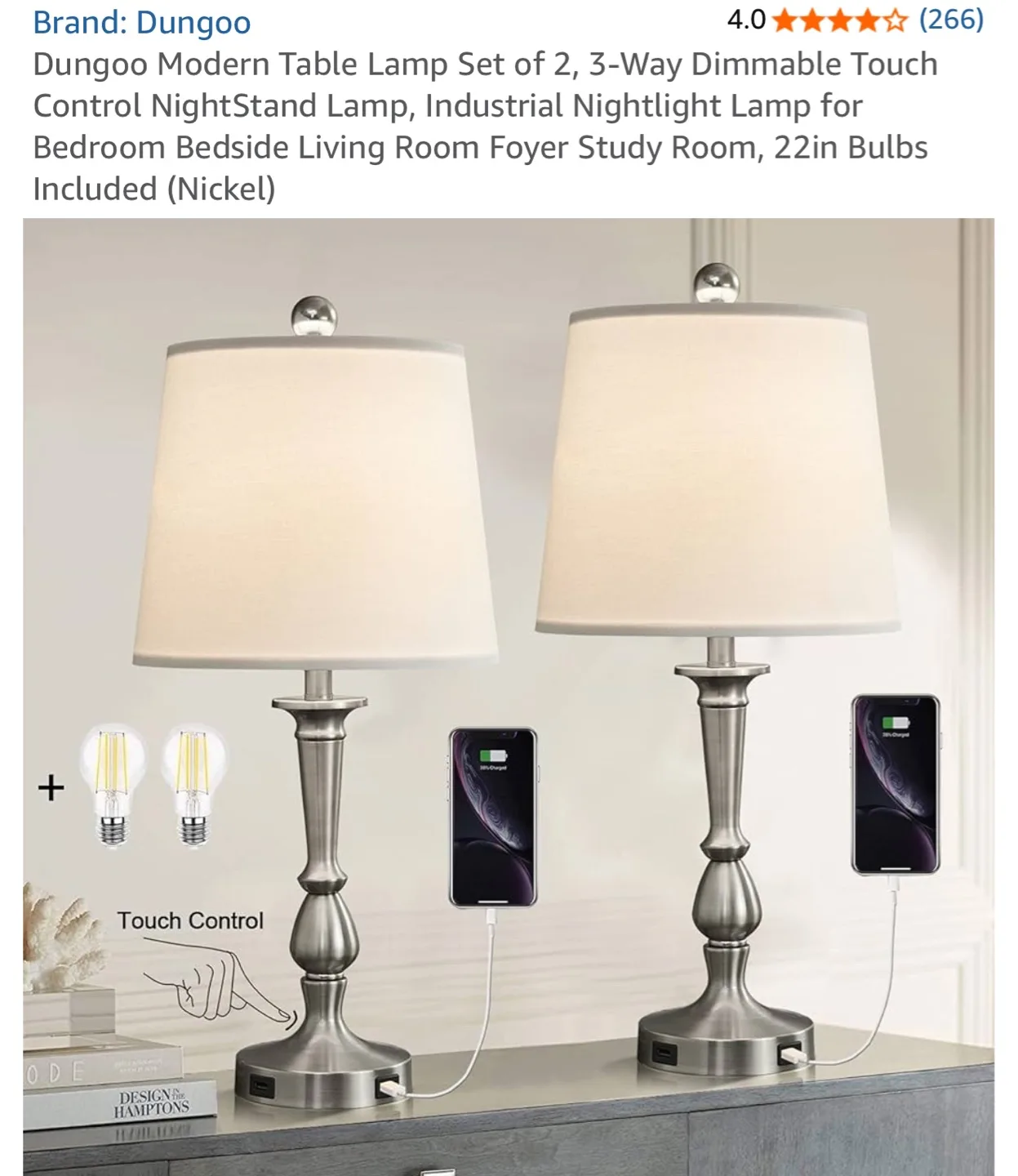 Dungo Modern Table Lamps - Set of 2 image indicator(2)