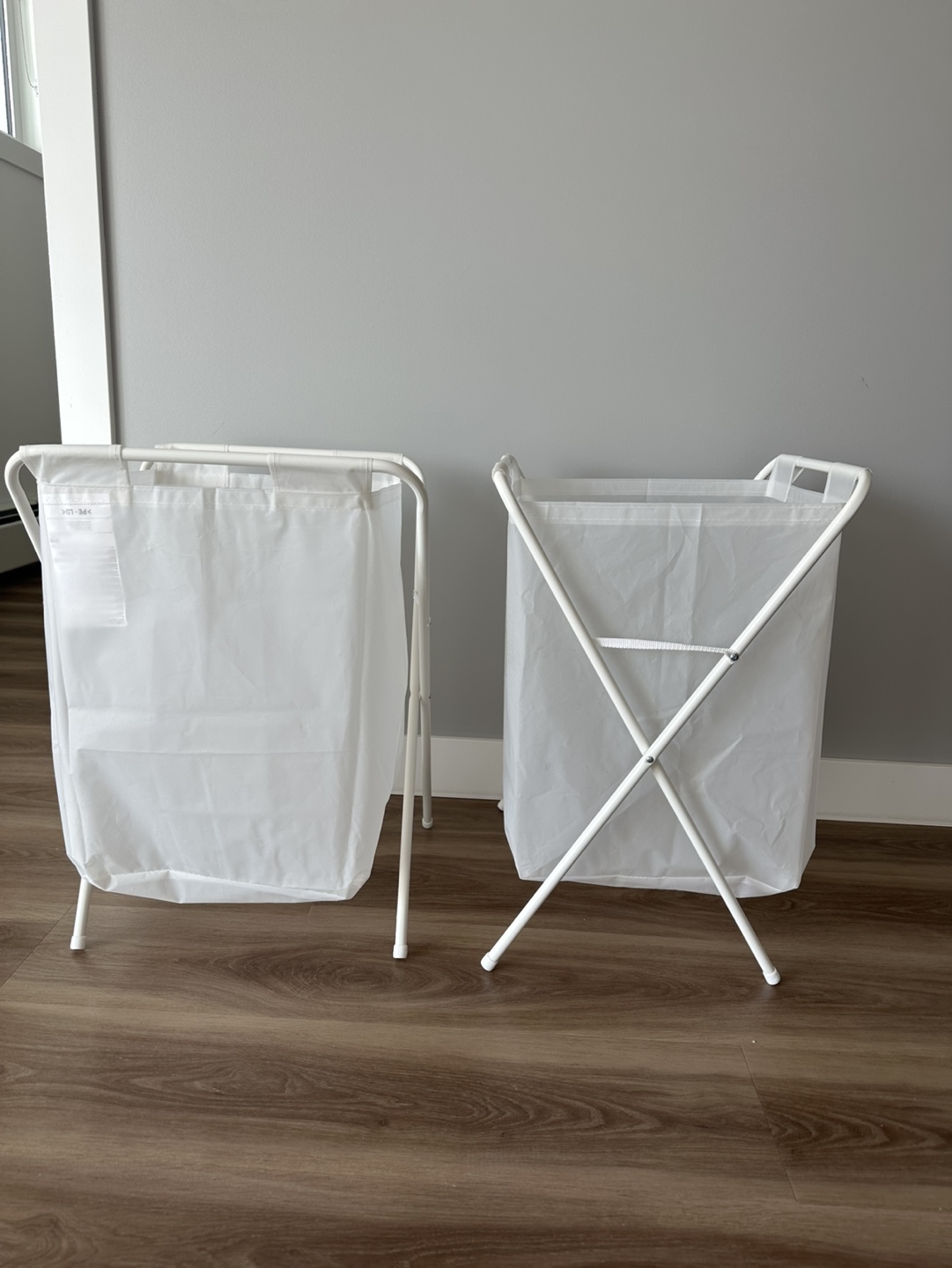 2 IKEA laundry bags with stand, white, 50 l (13 gallon) - photo 2