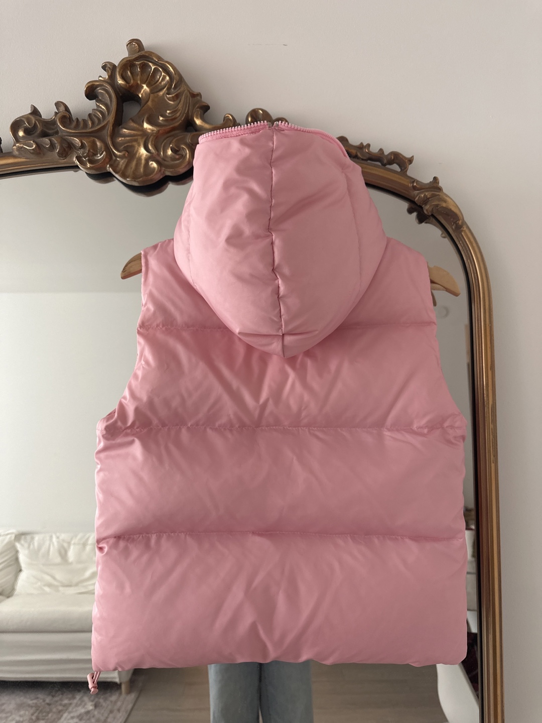 Pink Puffer Vest with Hood - photo 2