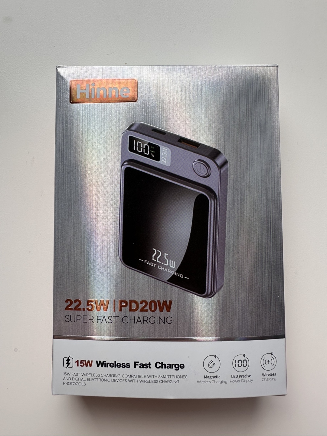 Hinne 22.5W Portable Wireless Charger Power Bank