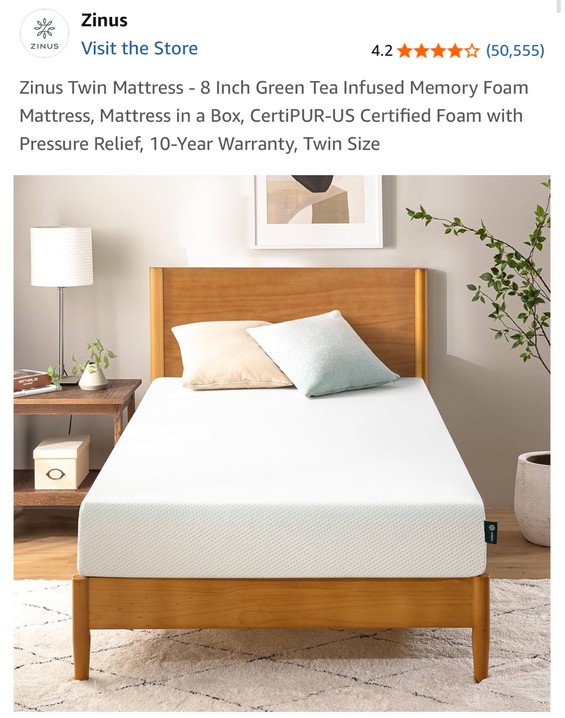 Zinus Twin Mattress