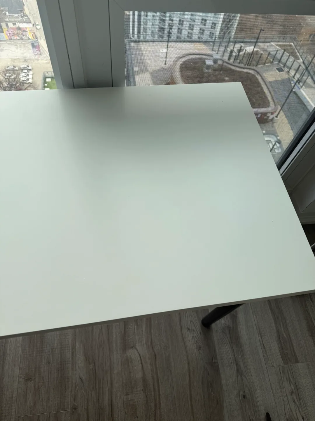 IKEA LINNMON/ADILS Desk - White/Black image indicator(3)