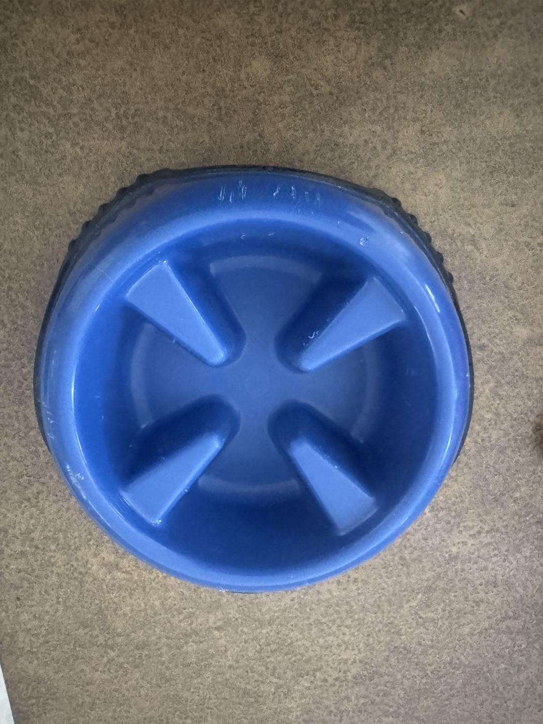Blue Slow Feeder Pet Bowl