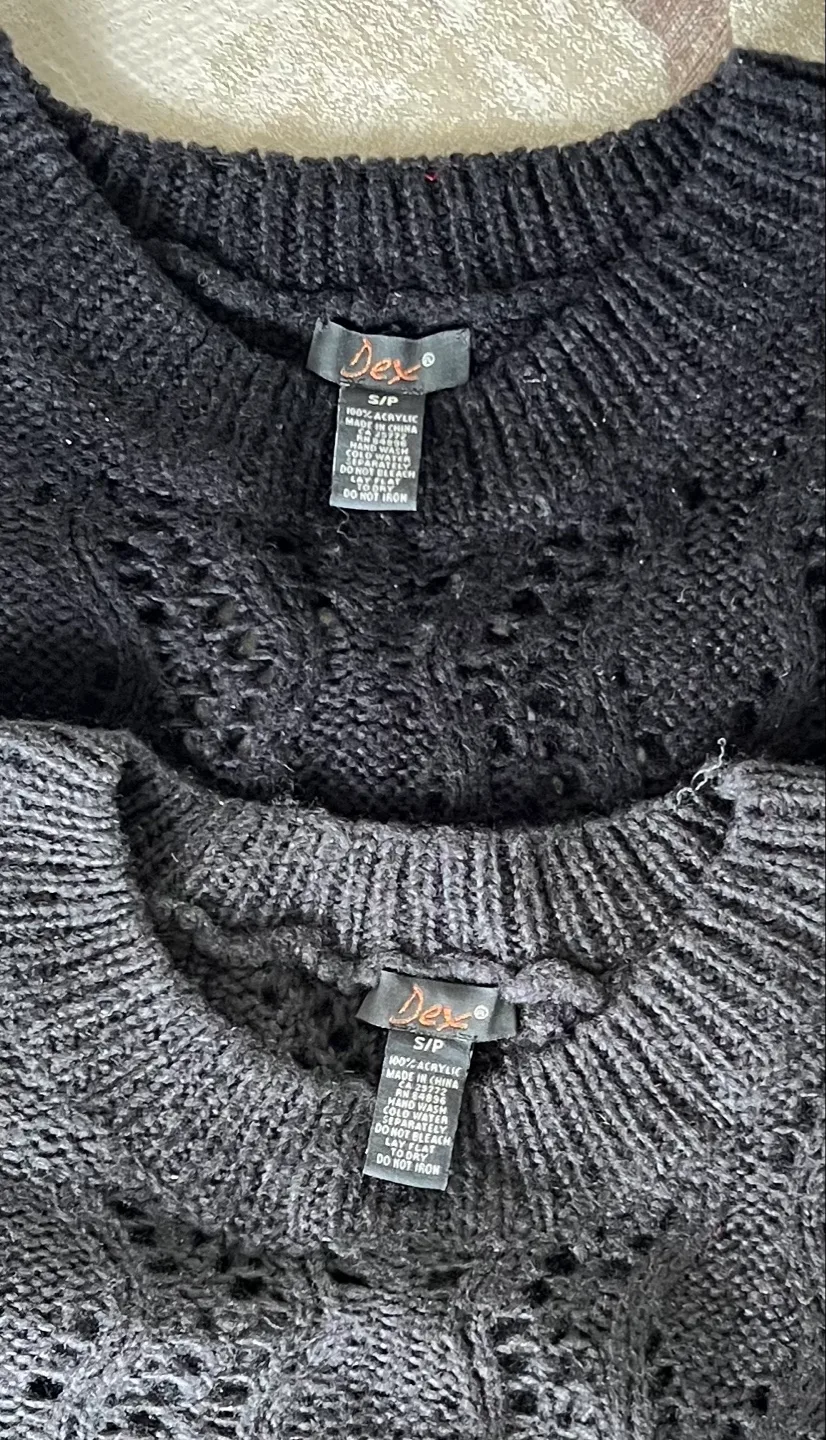 Two Women's Dex Knitted Short-Sleeved Sweaters image indicator(3)