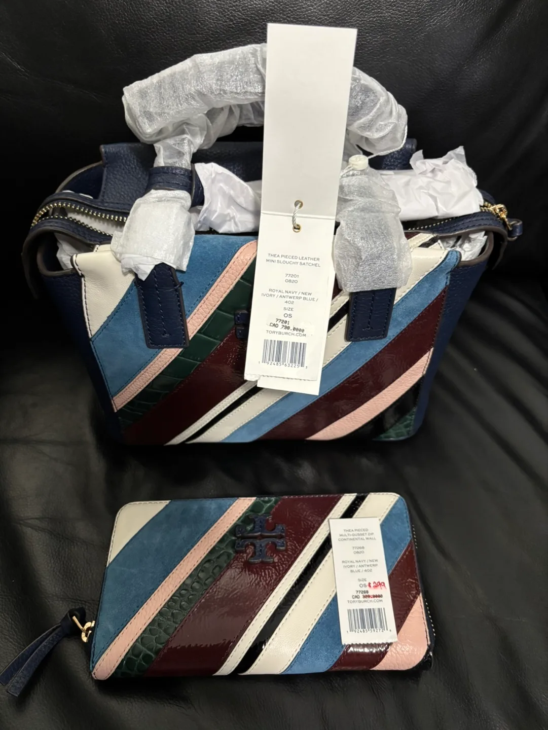 Tory Burch Thea Piece Leather Mini Satchel & Wallet Set image indicator(4)