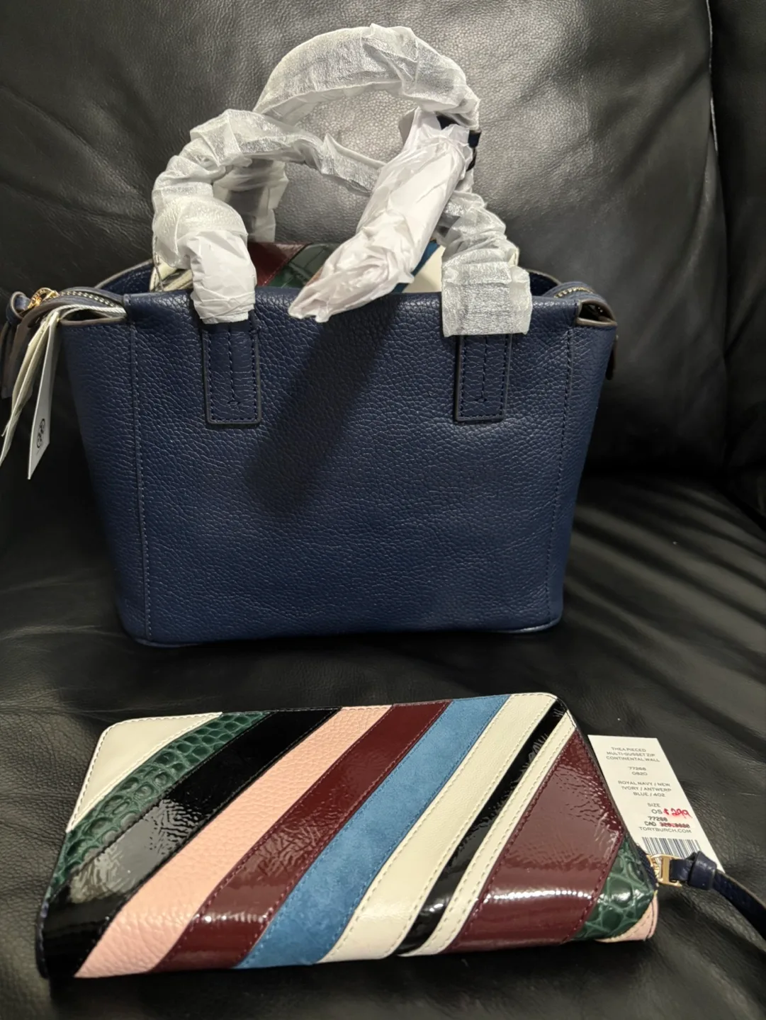 Tory Burch Thea Piece Leather Mini Satchel & Wallet Set image indicator(3)