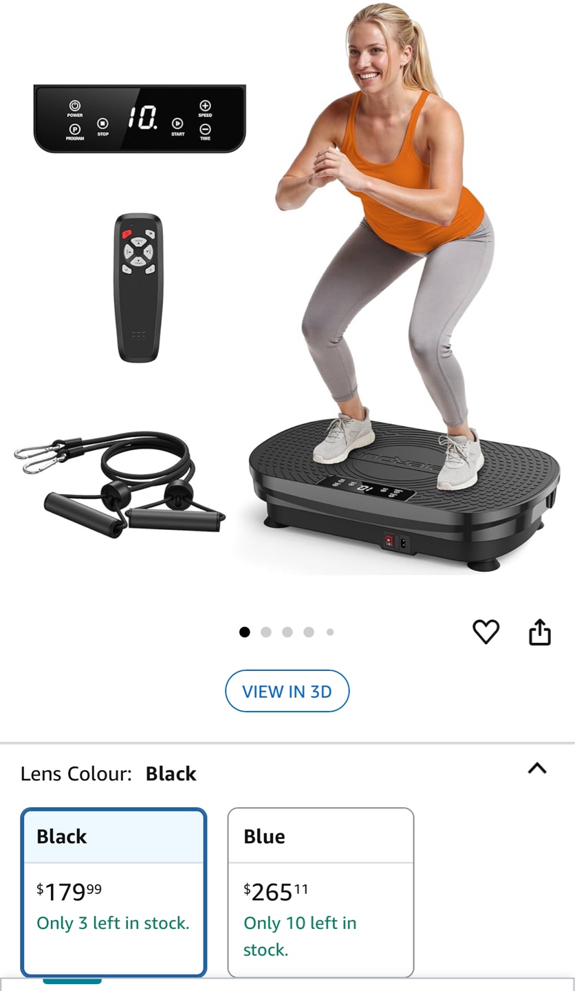 New!  Power Plate Vibration Exercise Machine - Black - photo 4