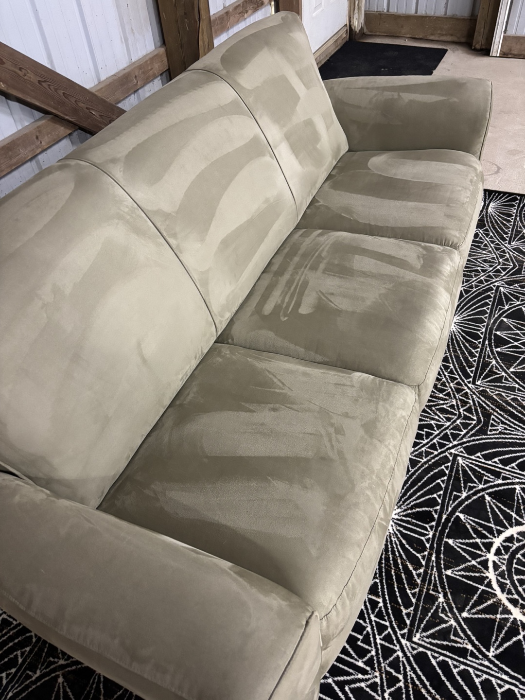 Natuzzi 3-Seater Green Sofa in Suede. Made in Italy 🇮🇹 - photo 5