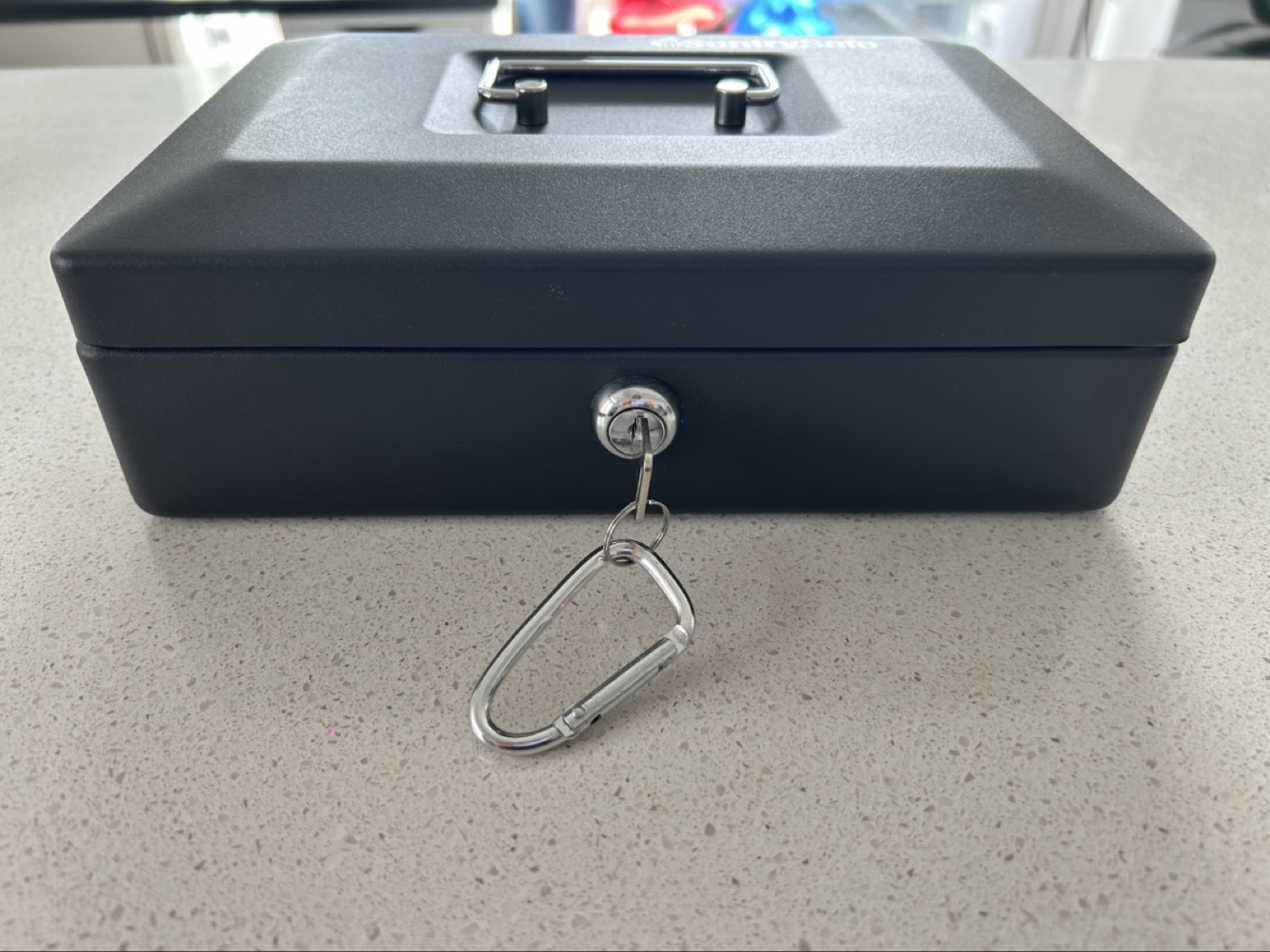 SentrySafe Black Metal Cash Box with Key - photo 2