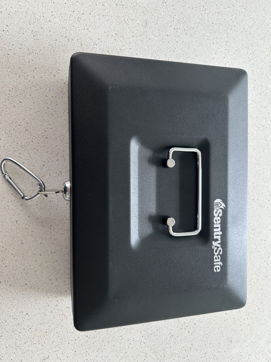 SentrySafe Black Metal Cash Box with Key