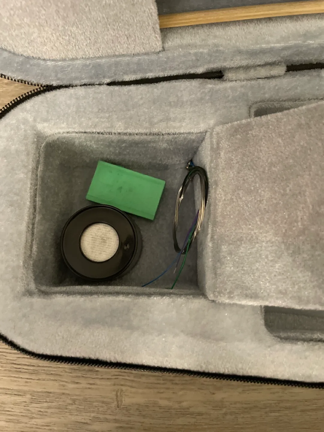 Two violins with cases, accessories, and stand image indicator(4)