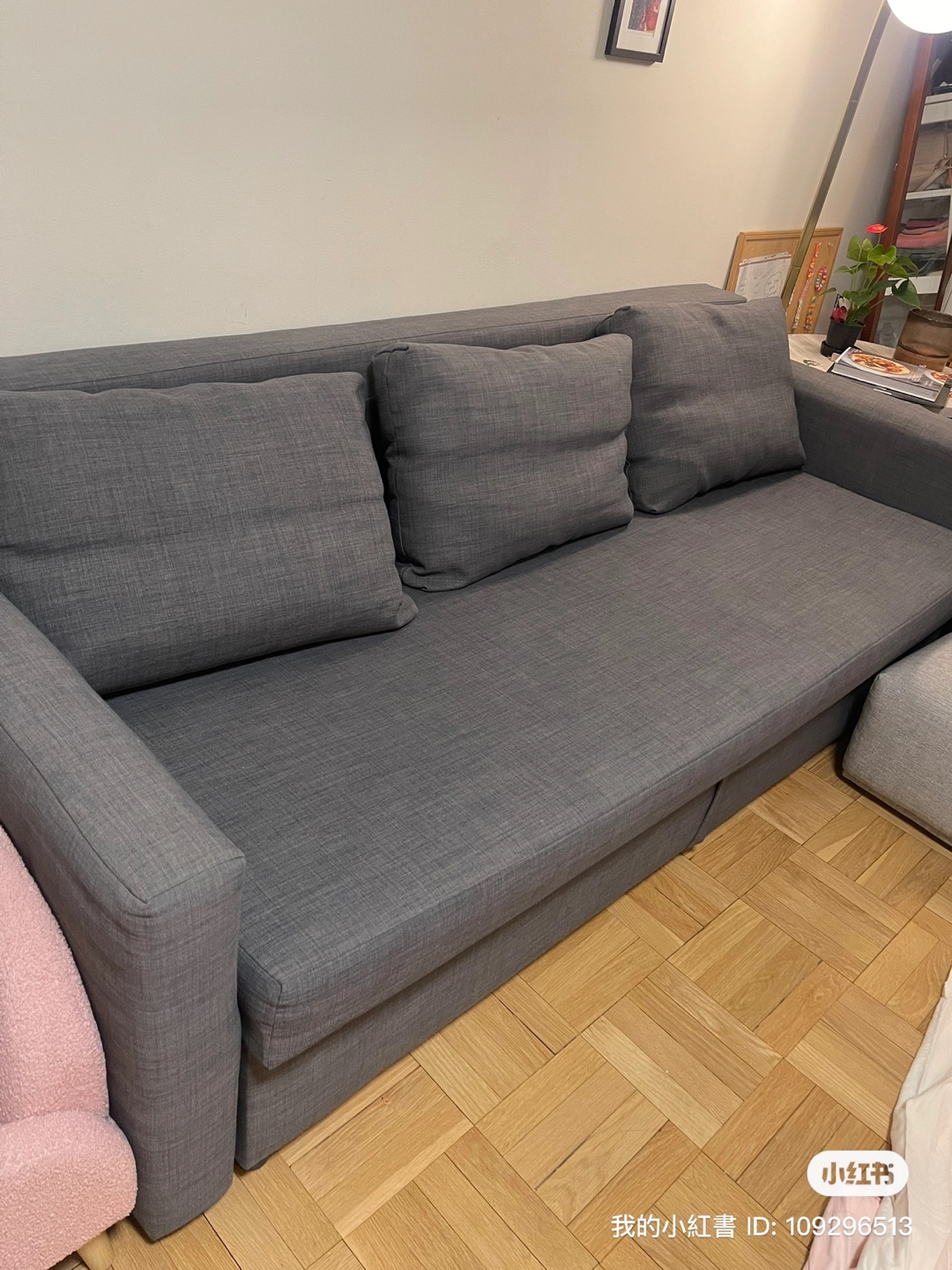 IKEA FRIHETEN Sleeper Sofa - Dark Gray