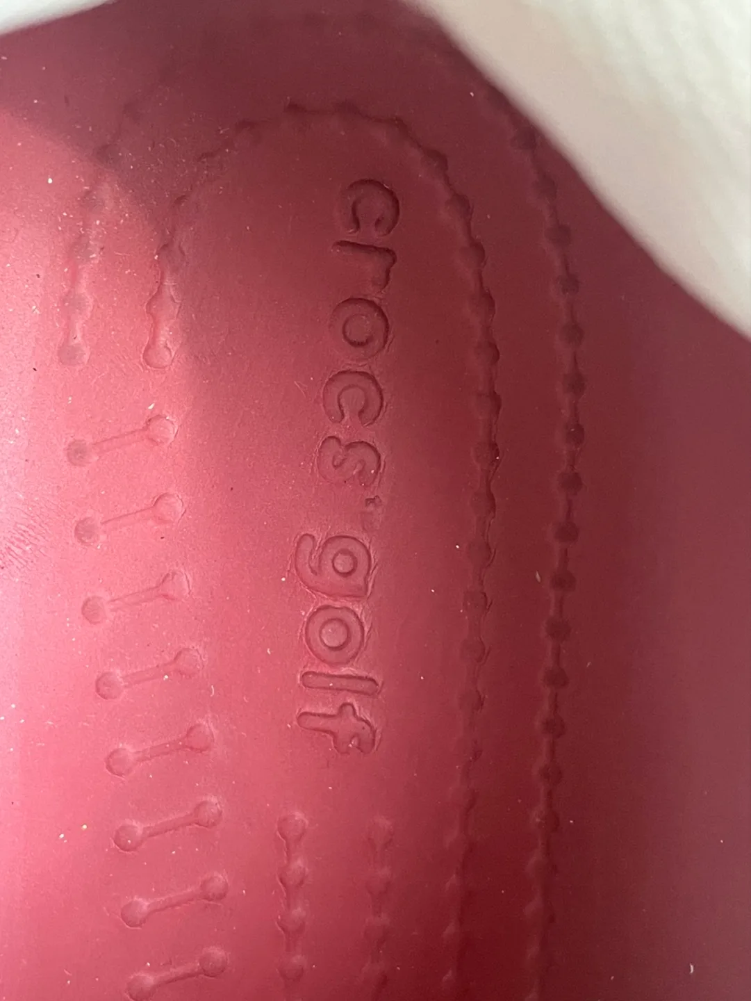 💚Crocs Golf Shoes - White & Burgundy image indicator(3)