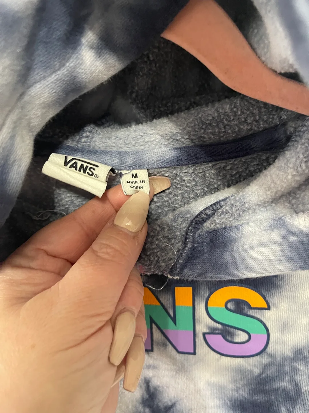 Vans Tie-Dye Hoodie - Size Medium 7/8 girls image indicator(3)