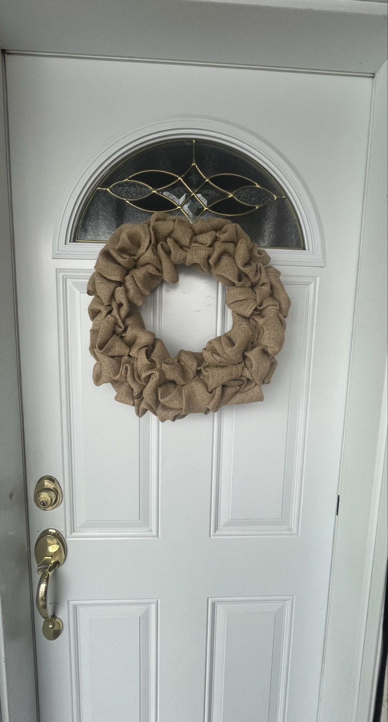 Burlap wreath $20