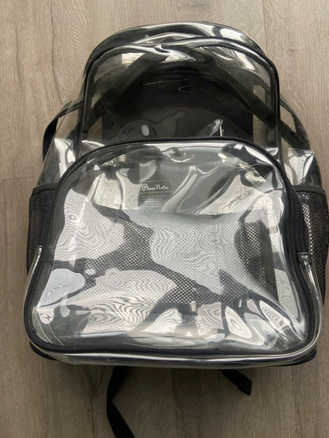 Clear Backpack comes with free planner image indicator(3)