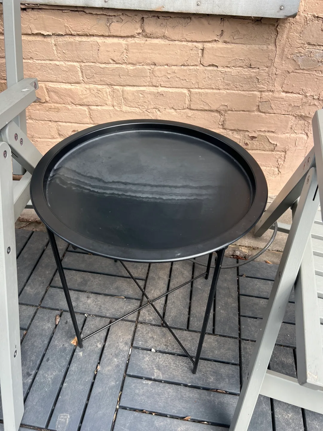 Black Metal Side Table thumbnail