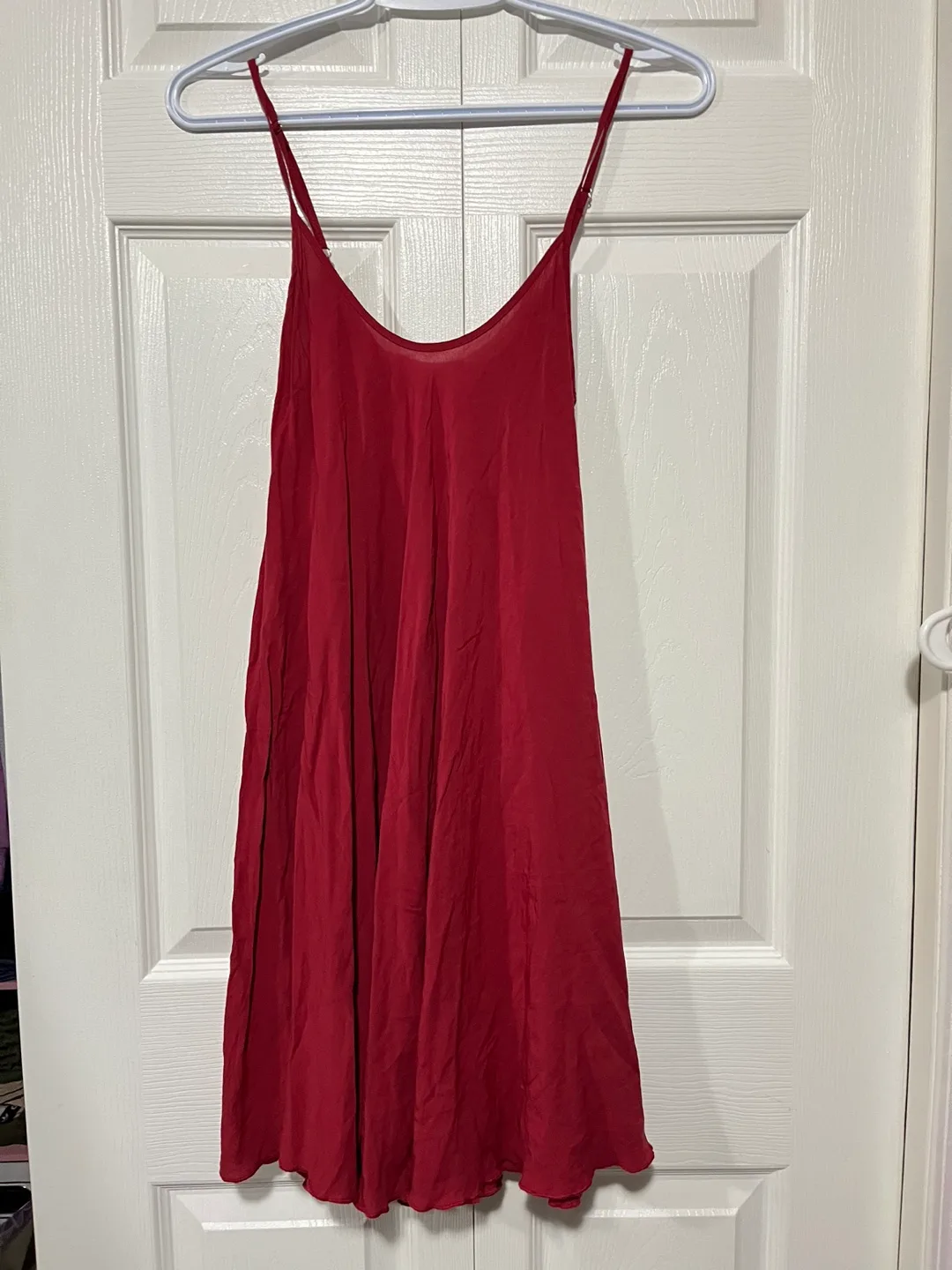 Red Slip Dress, Size XS thumbnail