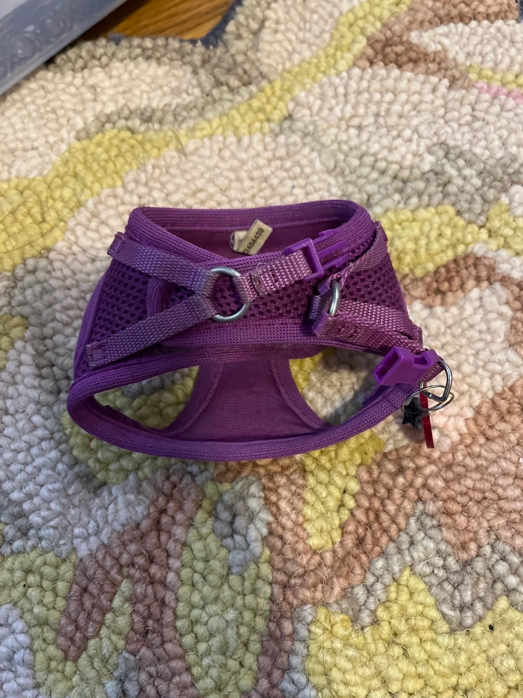 Purple Small Dog Harness— “So Fetch” tag. image indicator(2)